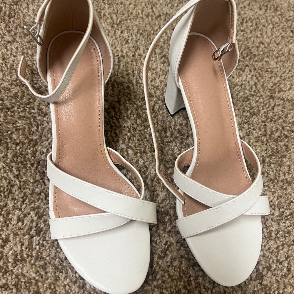 Bridal/ Prom White Heels